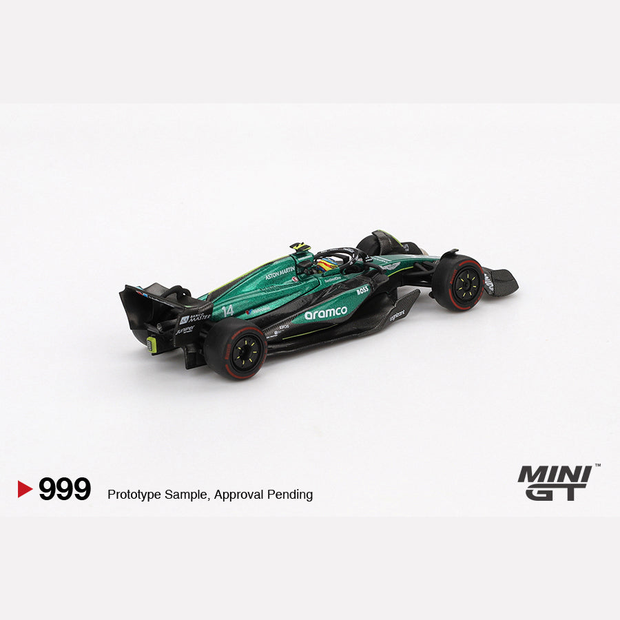 MiniGT #999 Aston Martin AMR24 #14 Fernando Alonso 2024 F1 2024 Bahrain GP