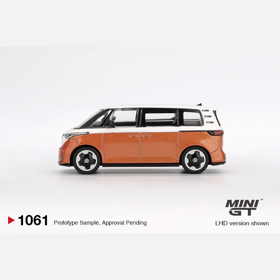 MiniGT #1061 Volkswagen ID.Buzz Candy White / Energetic Orange