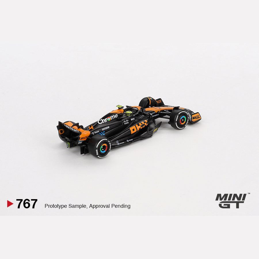 MiniGT #767 McLaren MCL60 #4 Lando Norris 2023 F1 2023 Japanese GP 2nd Place