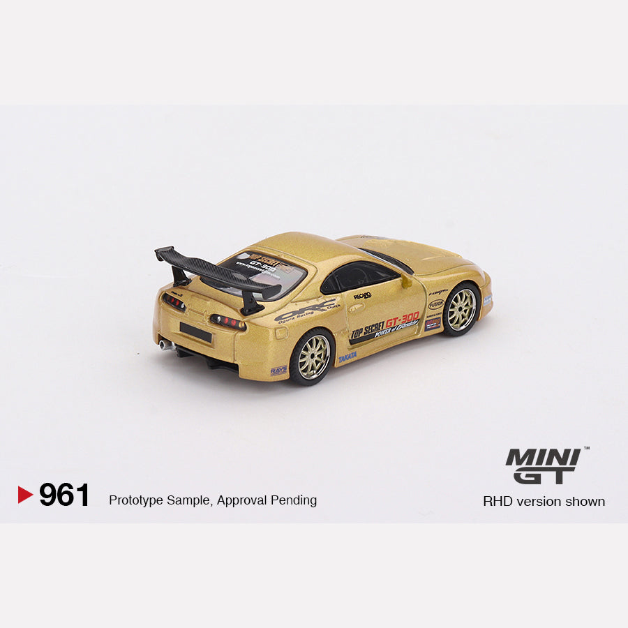 MiniGT #961 Toyota Supra (A80) Top Secret GT-300 Top Secret Gold