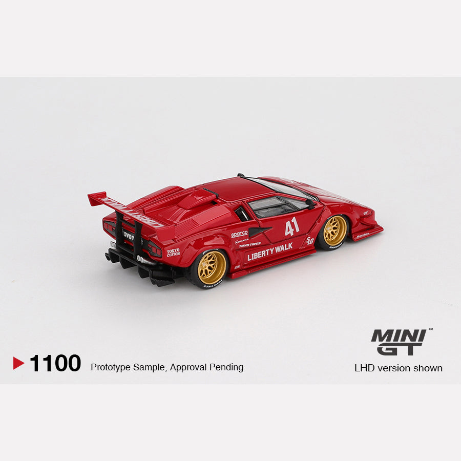 MiniGT #1100 Lamborghini Countach LB-WORKS Red