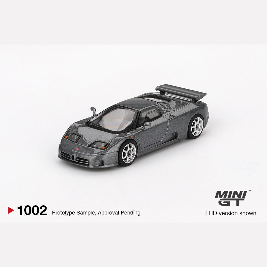 MiniGT #1002 Bugatti EB110 Super Sport Grigio Scuro
