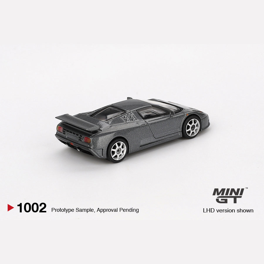 MiniGT #1002 Bugatti EB110 Super Sport Grigio Scuro