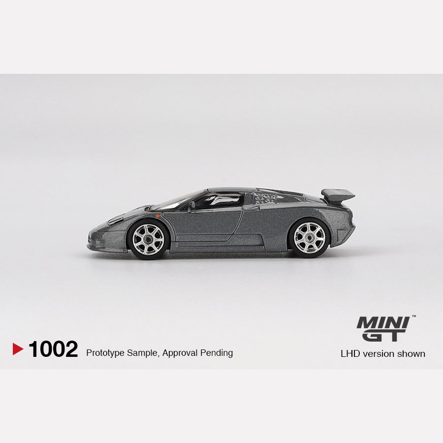 MiniGT #1002 Bugatti EB110 Super Sport Grigio Scuro
