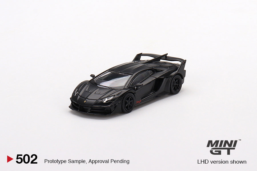 MiniGT 502 Lamborghini LB-Silhouette WORKS Aventador GT EVO Matte Black