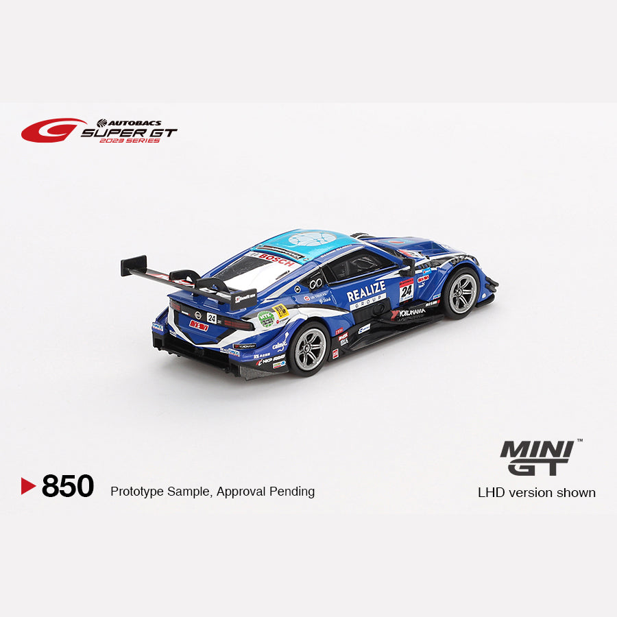 MiniGT #850 Nissan Z GT500 #24 "REALIZE CORPORTATION ADVAN Z" KONDO RACING 2023 SUPER GT SERIES