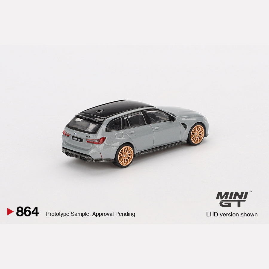 MiniGT #864 BMW M3 Competition Touring Brooklyn Grey
