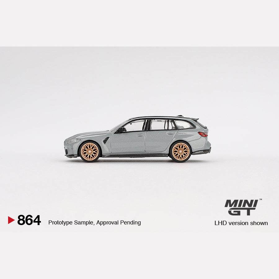 MiniGT #864 BMW M3 Competition Touring Brooklyn Grey