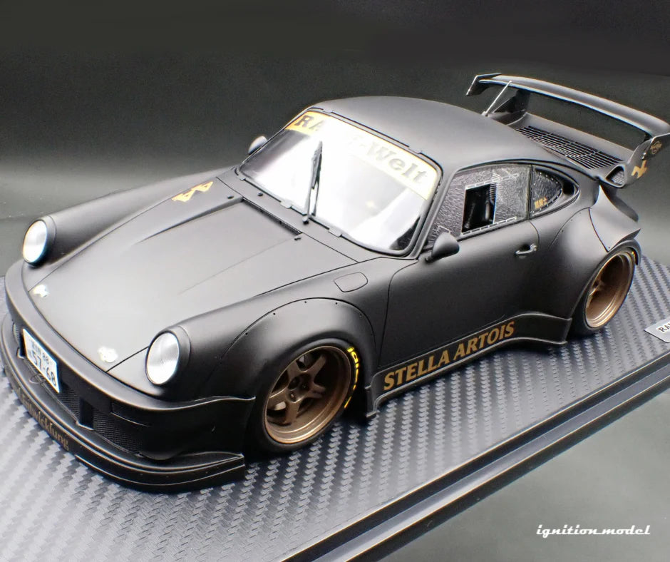 Ignition Model 1:18 RWB 930 Matte Black "Stella Artois"