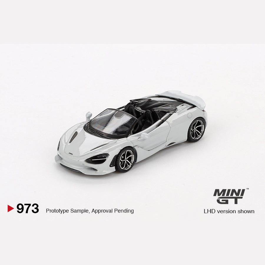 MiniGT #973 McLaren 750S Spider Cirrus Grey