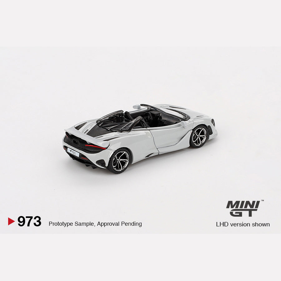 MiniGT #973 McLaren 750S Spider Cirrus Grey