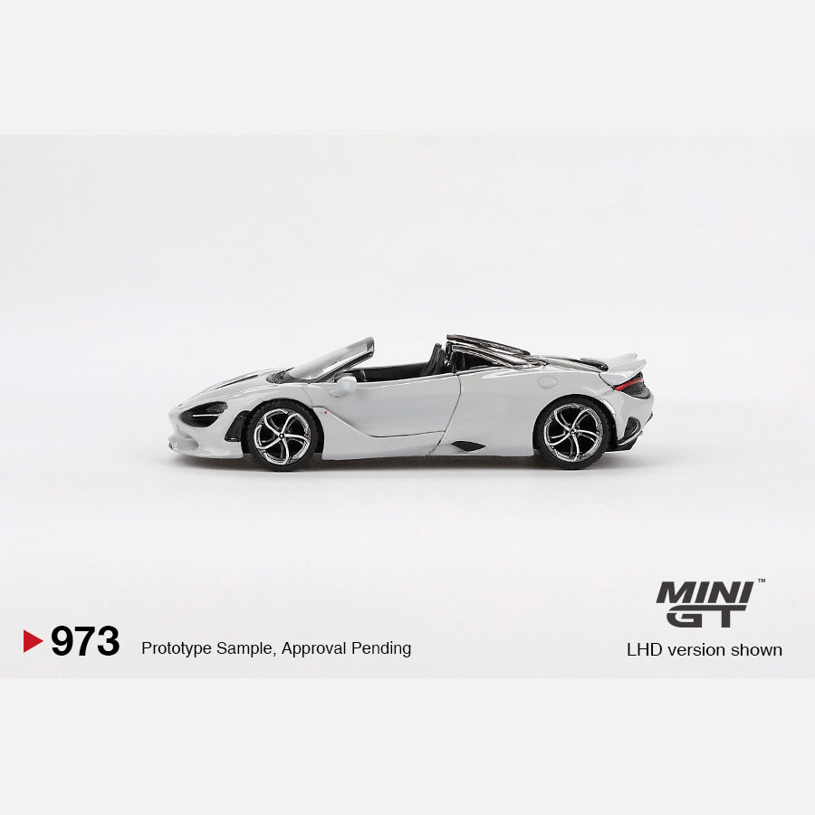MiniGT #973 McLaren 750S Spider Cirrus Grey