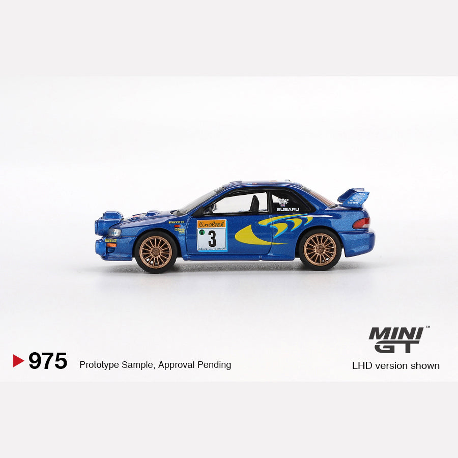 MiniGT #975 Subaru Impreza WRC98 1998 Rally Monte-Carlo 3rd Place #3 Colin McRae