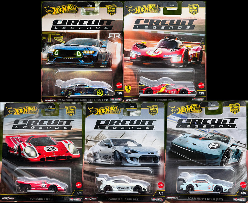PREORDER] Hot Wheels [2025 Circuit Legends] Sealed Case of 10 Cars