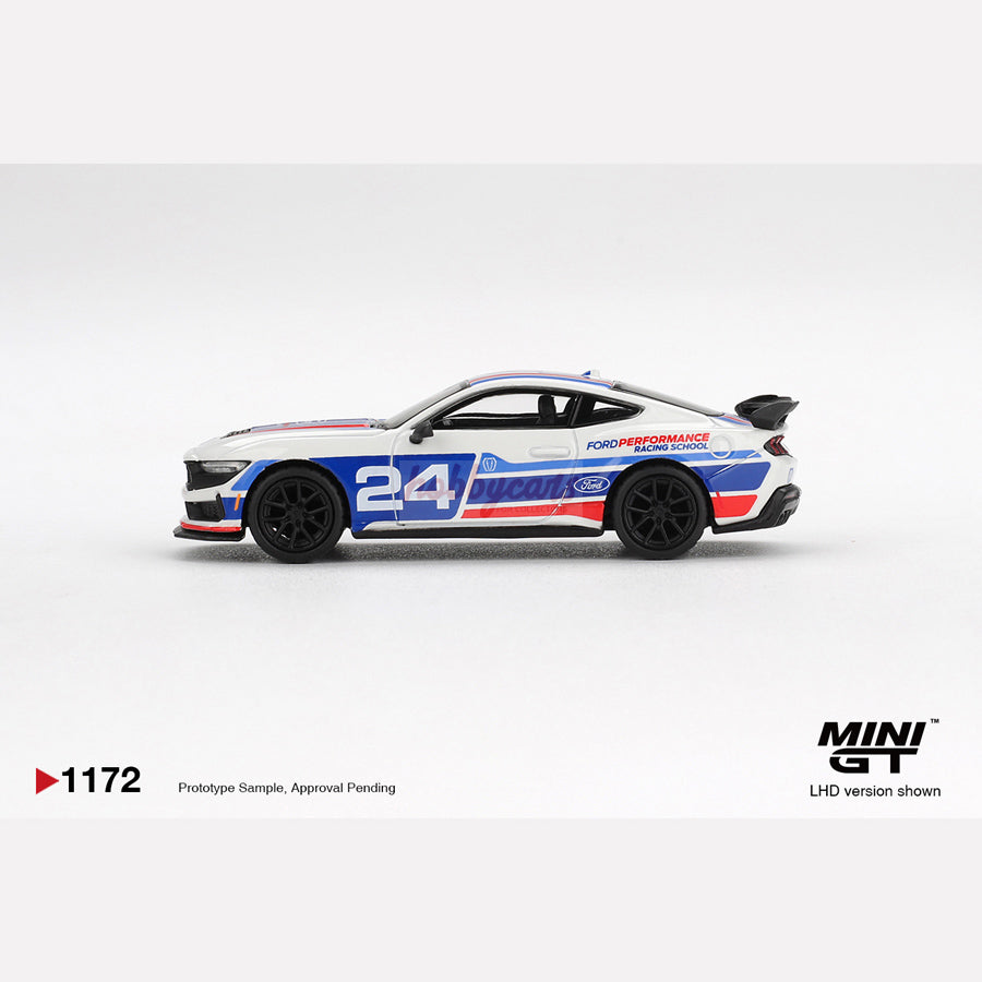 MiniGT #1172 Ford Mustang Dark Horse #24 Ford Performance Racing School (LHD)