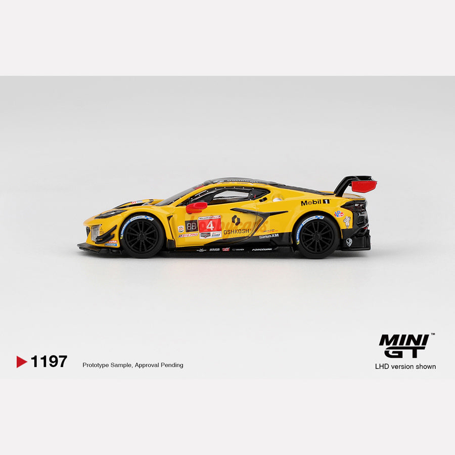 MiniGT #1197 Chevrolet Corvette Z06 GT3.R #4 Corvette Racing by Pratt Miller Motorsports 2025 IMSA Daytona 24 Hrs (LHD)