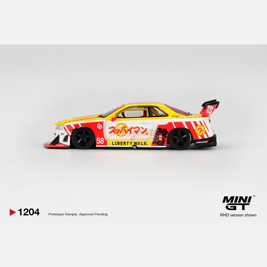 MiniGT #1204 Nissan LB-ER34 Super Silhouette SKYLINE Suppaiman Okinawa (Blister)