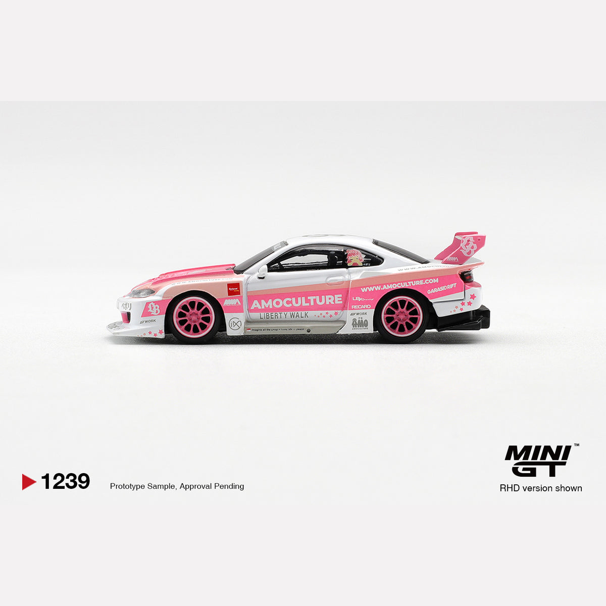MiniGT #1239 Nissan SILVIA (S15) LB-Super Silhouette AMOCULTURE (RHD)