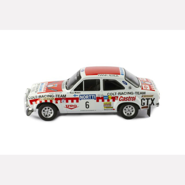 IXO 1:18 FORD ESCORT MK I RS 1600 #6 H.Mikkola - J.Davenport Rally 1000 Lakes 1974