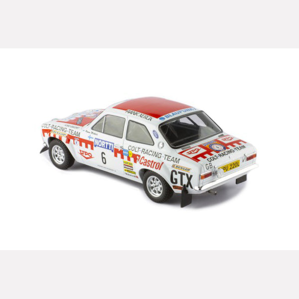 IXO 1:18 FORD ESCORT MK I RS 1600 #6 H.Mikkola - J.Davenport Rally 1000 Lakes 1974