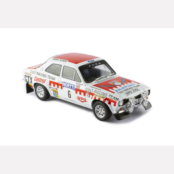 IXO 1:18 FORD ESCORT MK I RS 1600 #6 H.Mikkola - J.Davenport Rally 1000 Lakes 1974