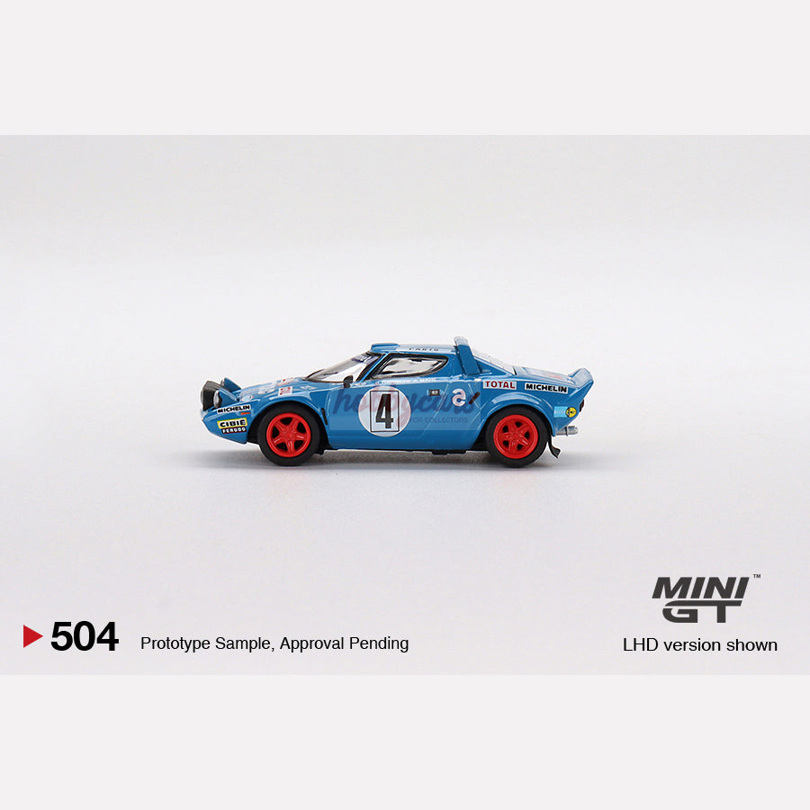MiniGT #504 Lancia Stratos HF 1979 Rally Monte Carlo Winner #4 (LHD)