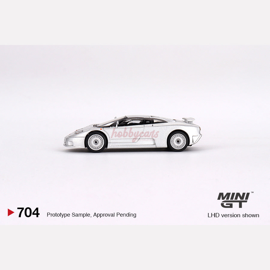 MiniGT #704 Bugatti EB110 GT Grigio Chiaro (LHD)