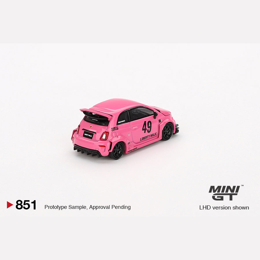 MiniGT #851 ABARTH 595 LB-WORKS x Abas Works Pink