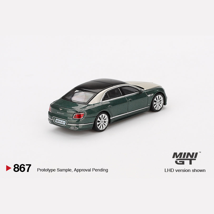 MiniGT #867 Bentley Flying Spur White Sand Verdant