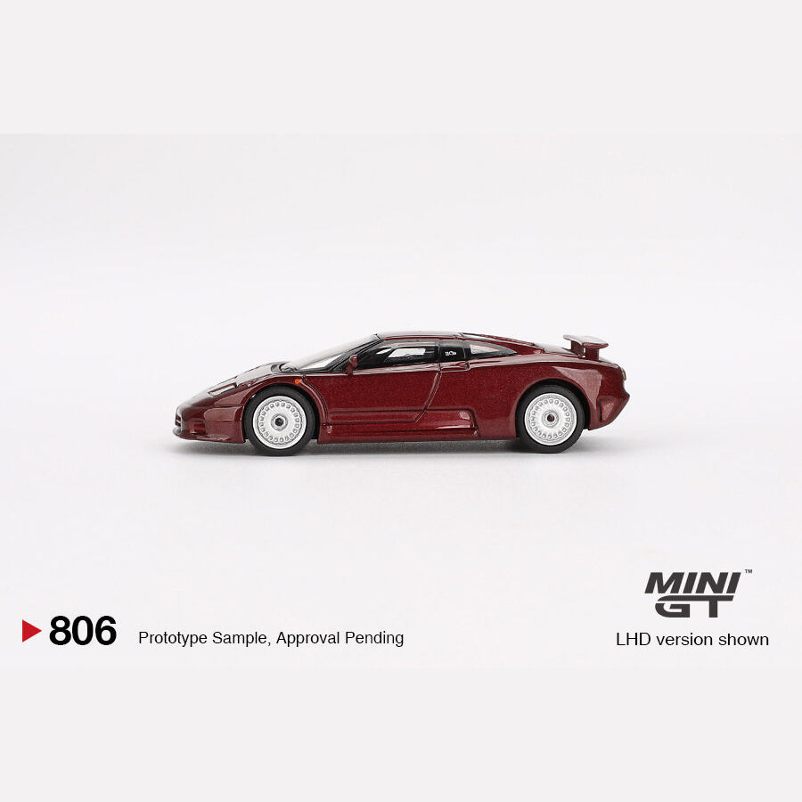 MiniGT #806 Bugatti EB110 GT Dark Red Metallic