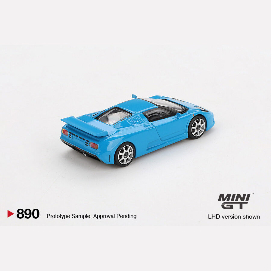 MiniGT #890 Bugatti EB110 Super Sport Blu Bugatti