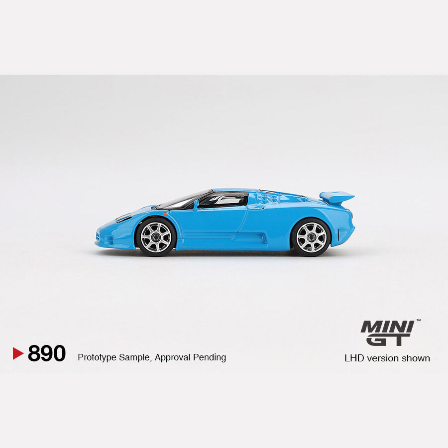 MiniGT #890 Bugatti EB110 Super Sport Blu Bugatti