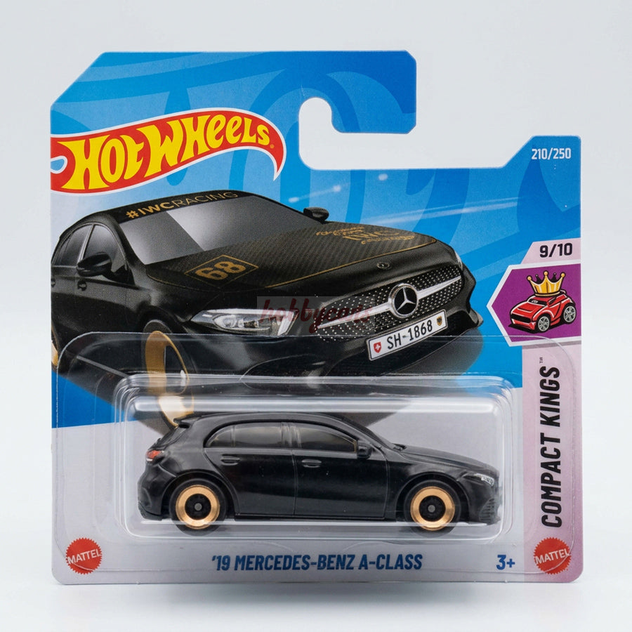 Hot Wheels '19 Mercedes-Benz A-Class (Black) Short Card (Damaged) Compact Kings 210/250