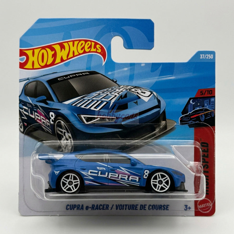 Hot Wheels Cupra E-Racer (Blue) Short Card Nightspeed 37/250