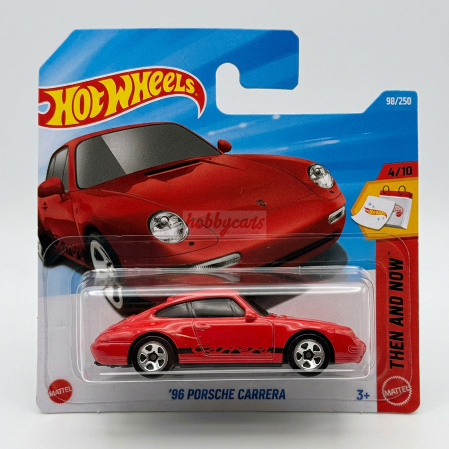 Hot Wheels '96 Porsche Carrera (Red) Short Card Then And Now 98/250