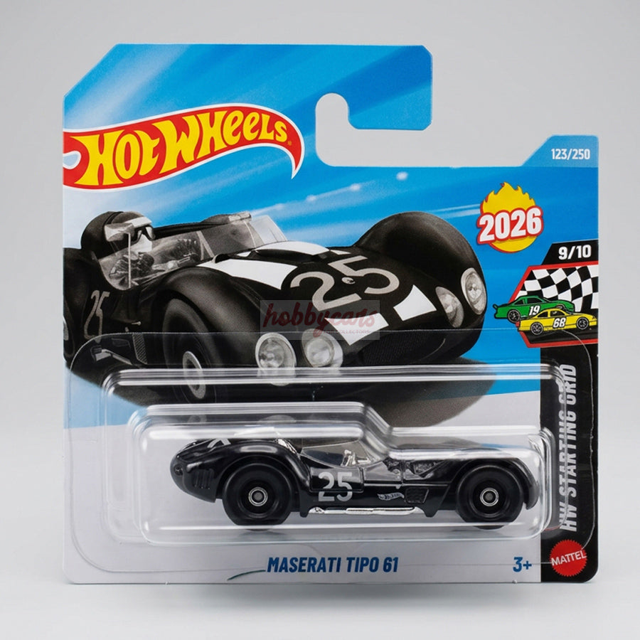 Hot Wheels Maserati Tipo 61 (Black) Short Card HW Starting Grid 123/250