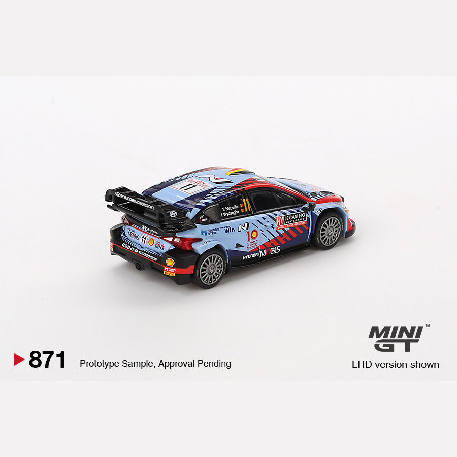 MiniGT #871 Hyundai i20 N Rally1 Hybrid #11 2024 Rallye Monte-Carlo Winner