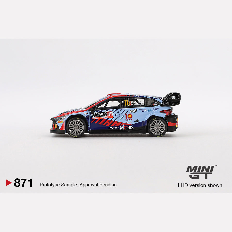 MiniGT #871 Hyundai i20 N Rally1 Hybrid #11 2024 Rallye Monte-Carlo Winner