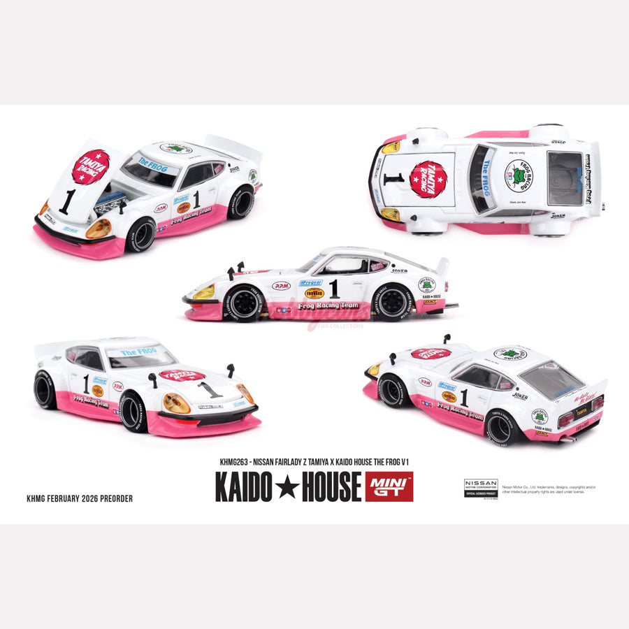 MiniGT KAIDO HOUSE #263 Nissan Fairlady Z TAMIYA x KAIDO HOUSE "The FROG" V1