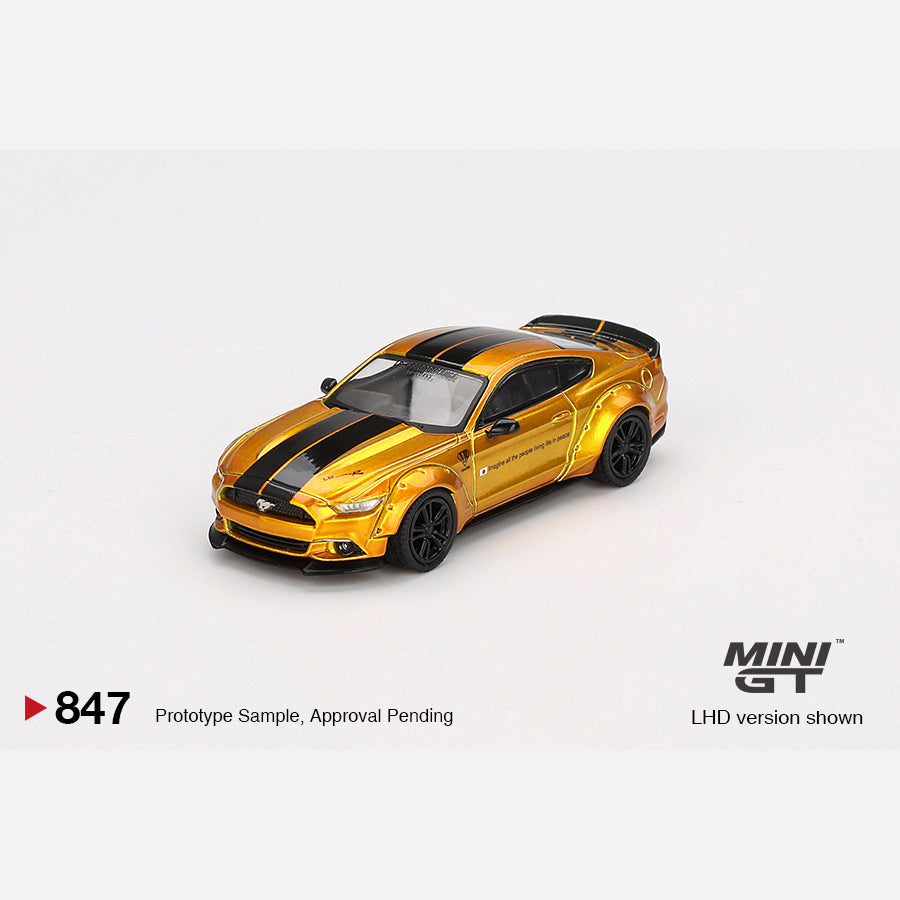 MiniGT #847 LB-WORKS FORD MUSTANG LB Gold