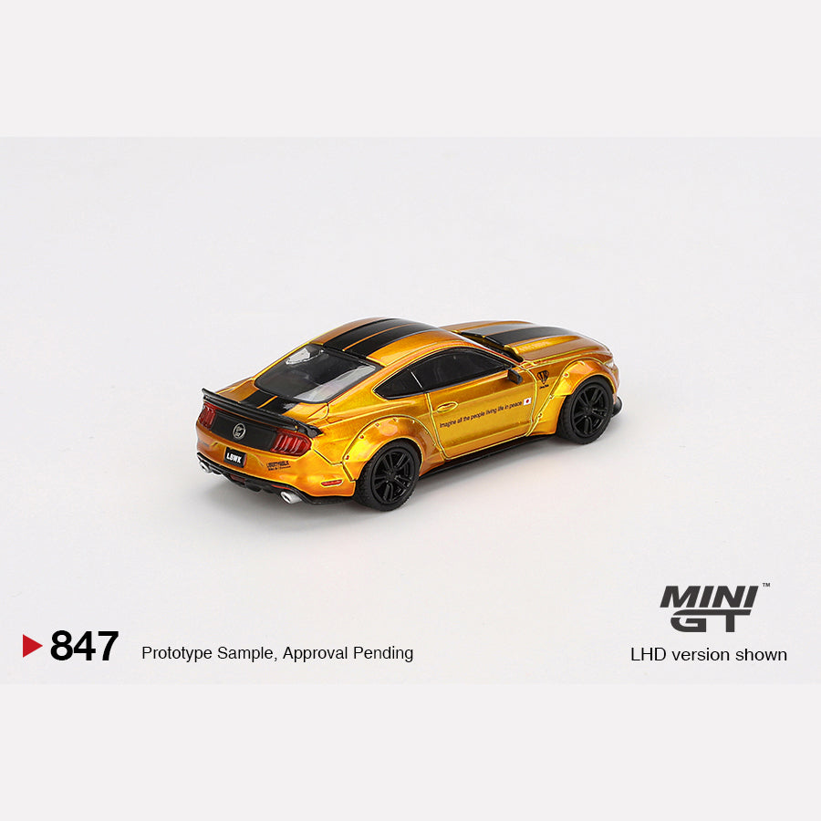MiniGT #847 LB-WORKS FORD MUSTANG LB Gold