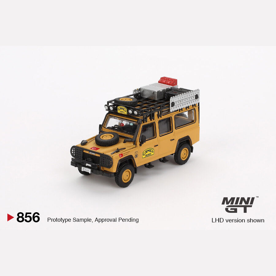 MiniGT #856 Land Rover Defender 110 1989 Camel Trophy Amazon Team Turkey Turkey Exclusive (Blister)