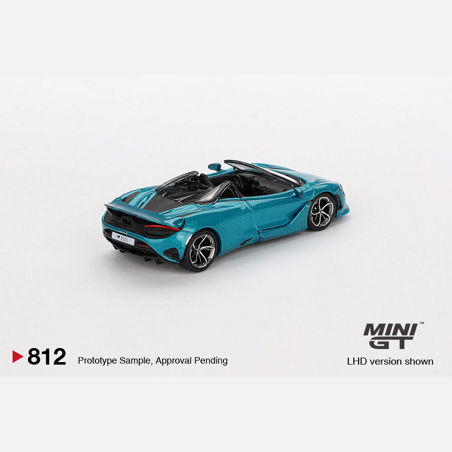 MiniGT #812 McLaren 750S Spider Belize Blue