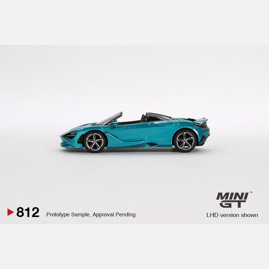 MiniGT #812 McLaren 750S Spider Belize Blue
