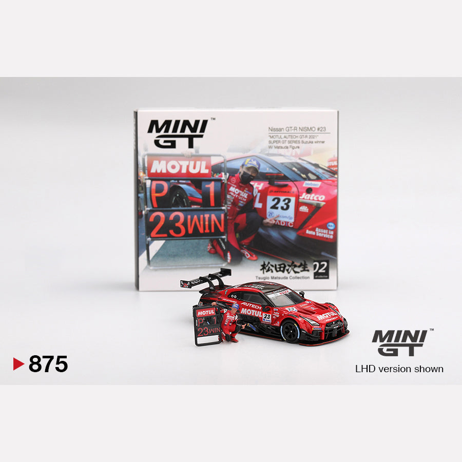 MiniGT #875 Nissan GT-R NISMO #23 "MOTUL AUTECH GT-R 2021" SUPER GT SERIES Suzuka winner