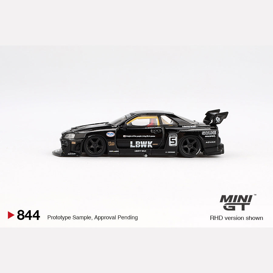 MiniGT #844 Nissan LB-ER34 Super Silhouette SKYLINE Black