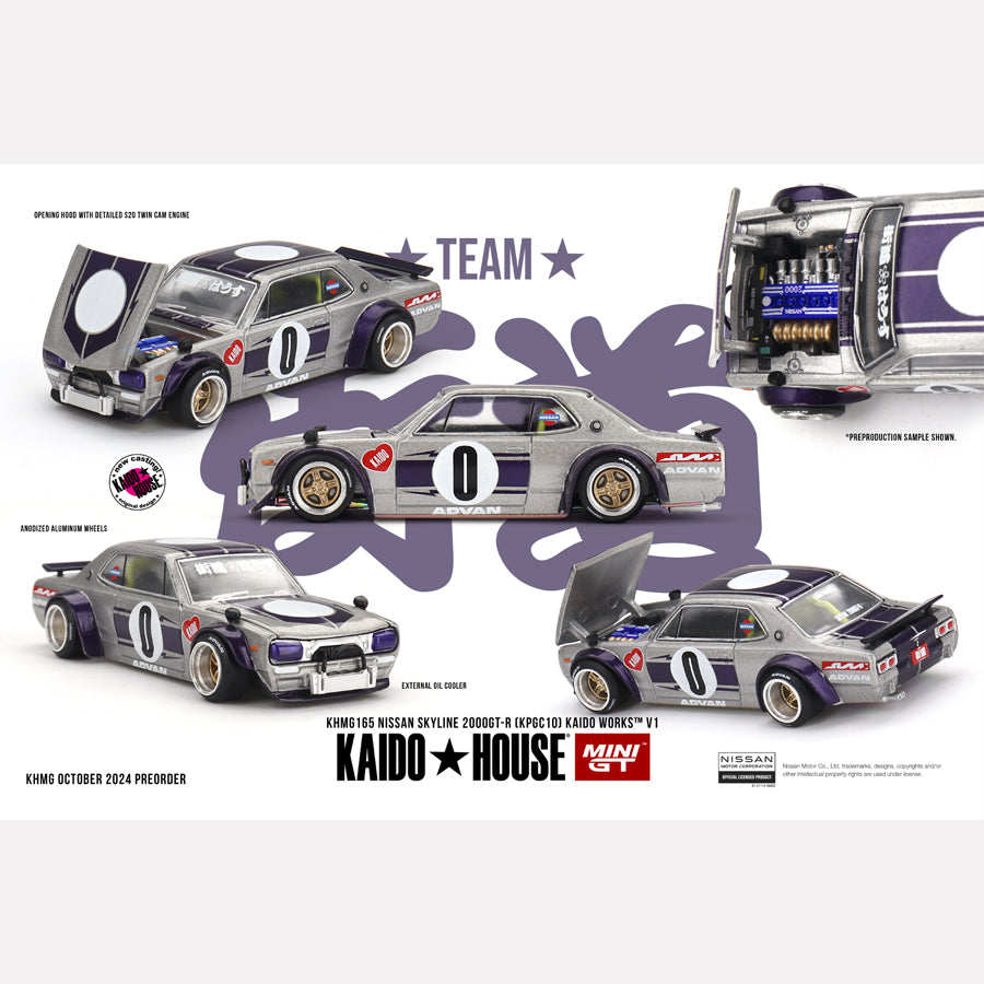 MiniGT KAIDO HOUSE Nissan Skyline 2000GT-R (KPGC10) Kaido Works V1