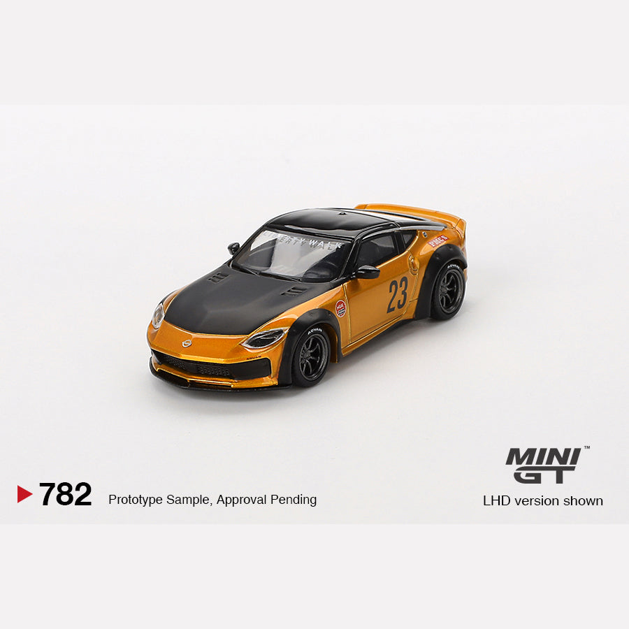 MiniGT #782 Nissan Z LB NATION WORKS LB Gold