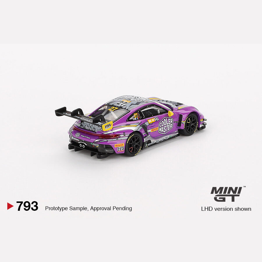 MiniGT #793 Porsche 911 GT3 R #27 HubAuto Racing 2023 FIA GT World Cup 70th Macau Grand Prix