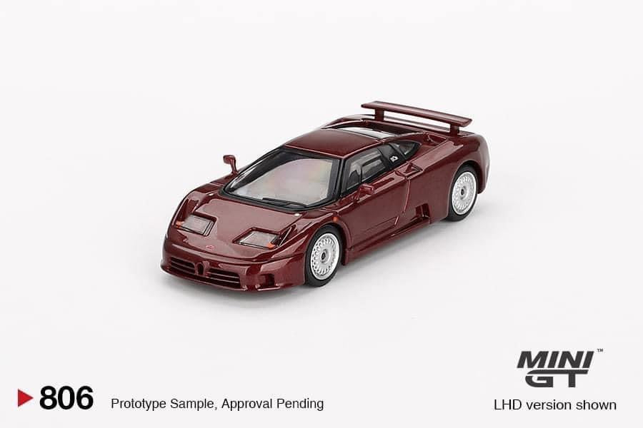 MiniGT #806 EB110 GT Dark Red Metallic (LHD)